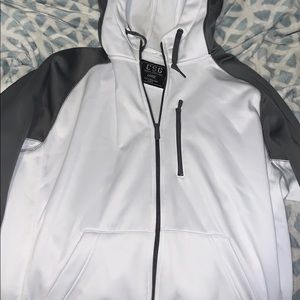 Champs grey and white zip up